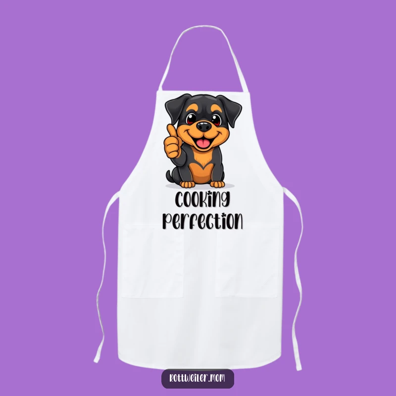Funny Rottweiler Chef Apron - Positive Pup Kitchen Fun
