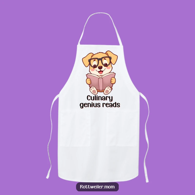 Funny Chef Dog Apron - Hilarious Kitchen Wear for Bookish Cooks