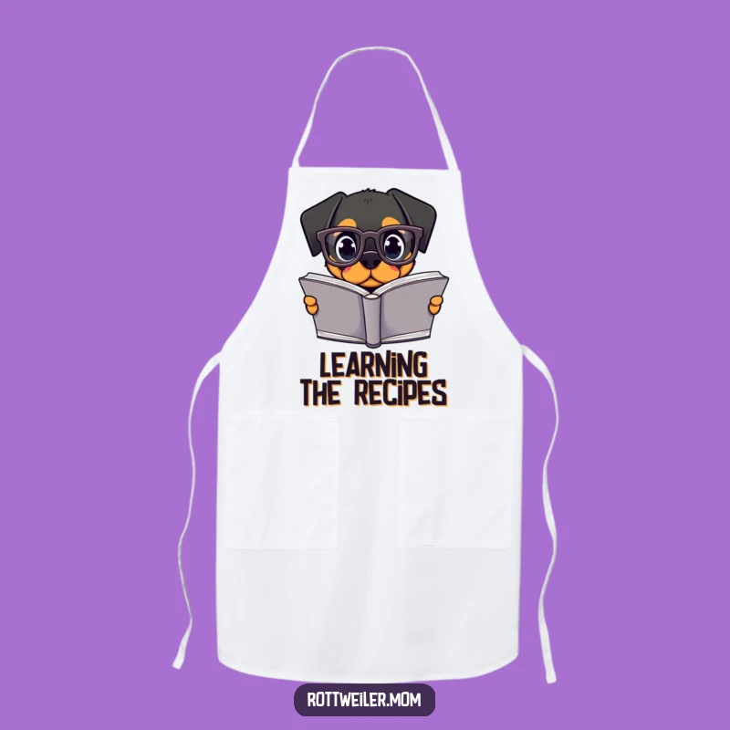 Funny Kawaii Rottweiler Apron - Chef Dog Cooking Bib, Perfect Gift Idea