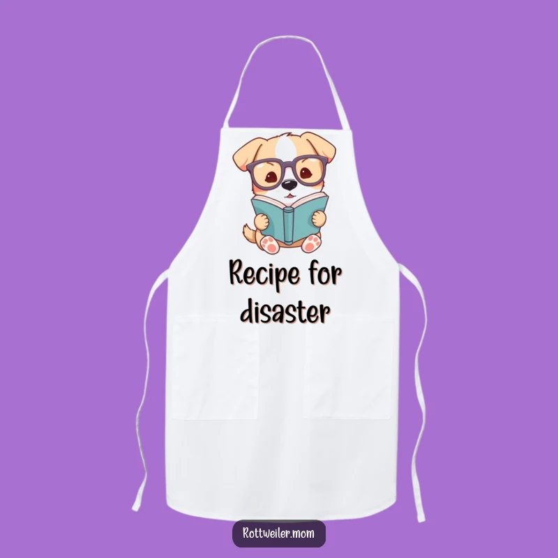 Funny Dog Glasses Book Apron: Cook with Canine Intelligence and Humor