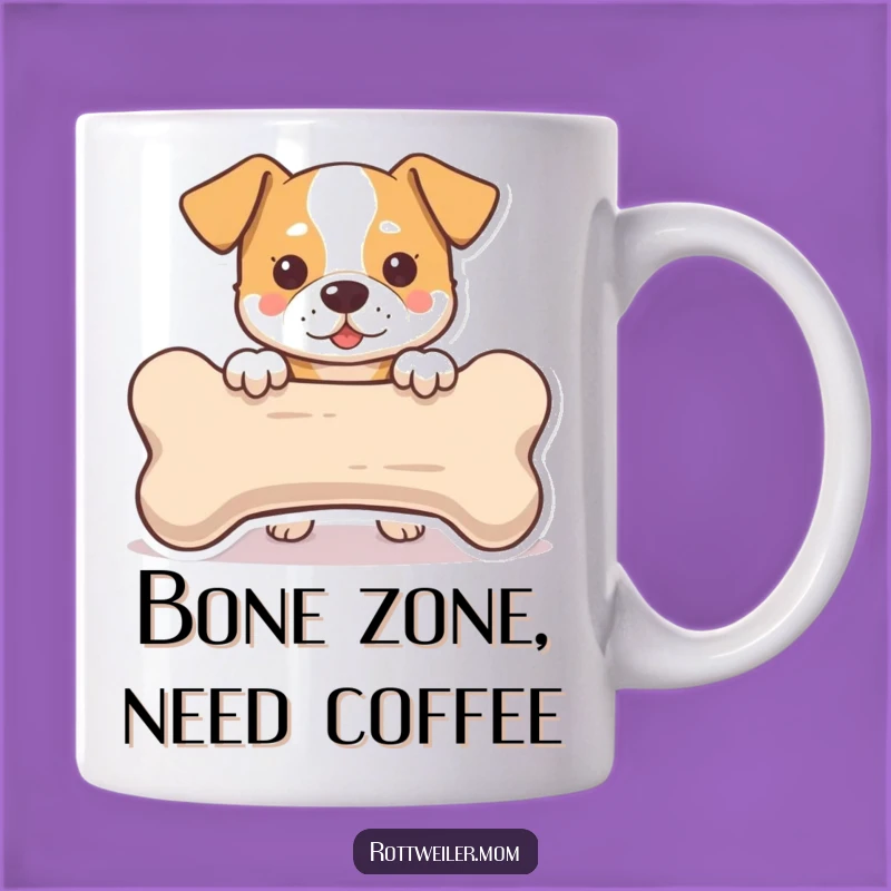 Funny Dog Bone Peek Mug: Adorable Canine Companion, Perfect Funny Gift for Dog Lovers!
