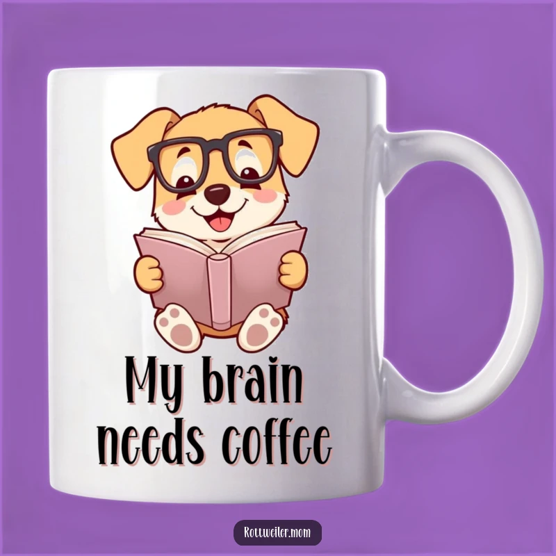 Funny Bookworm Dog Mug - Perfect Gift for the Avid Reader Who Loves Humor