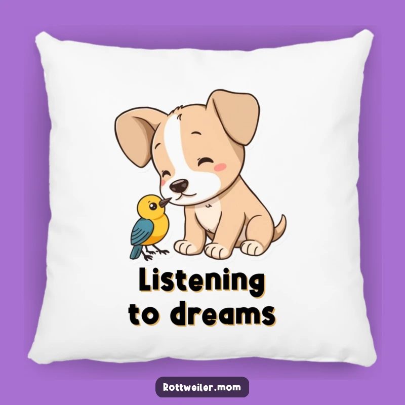 Funny Puppy Big Ears Bird Pillow: Soft Cuddles and Hilarious Charm