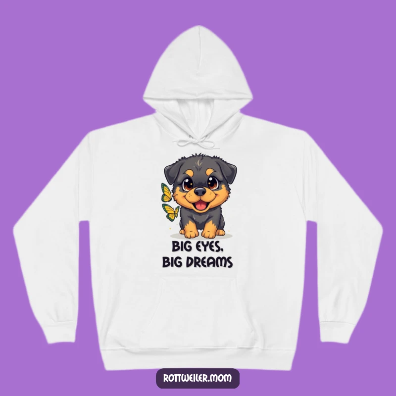 Funny Fluffy Rottweiler Butterfly Hoodie: Cozy and Hilarious Dog Lover Gift