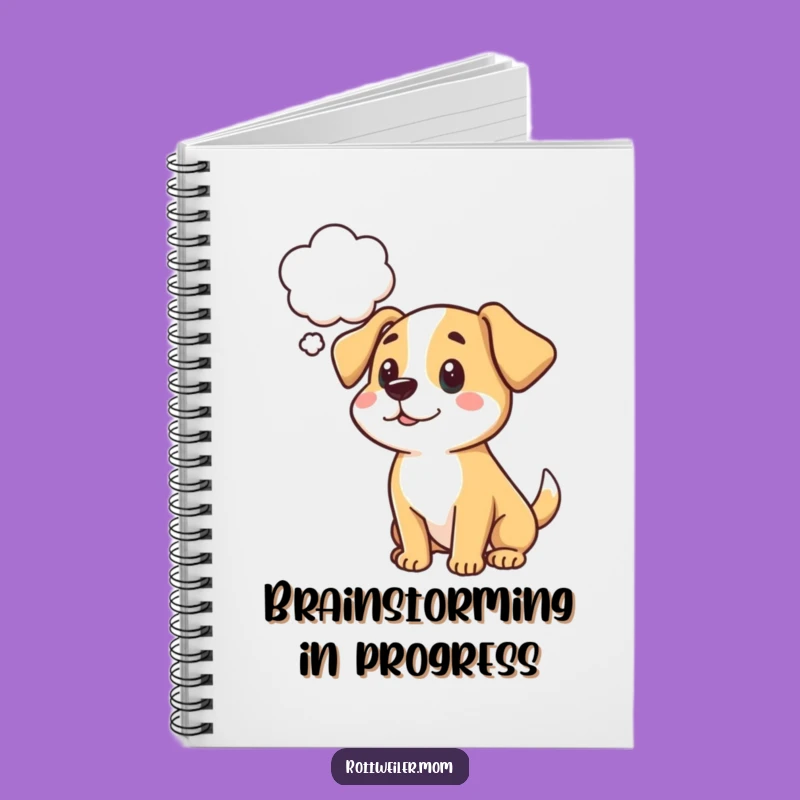 Funny Dog Thought Bubble Notebook: Jot Down Your Ideas and Musings