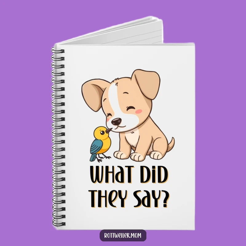 Funny Puppy Big Ears Bird Notebook: Jot Down Notes with This Cute Pup