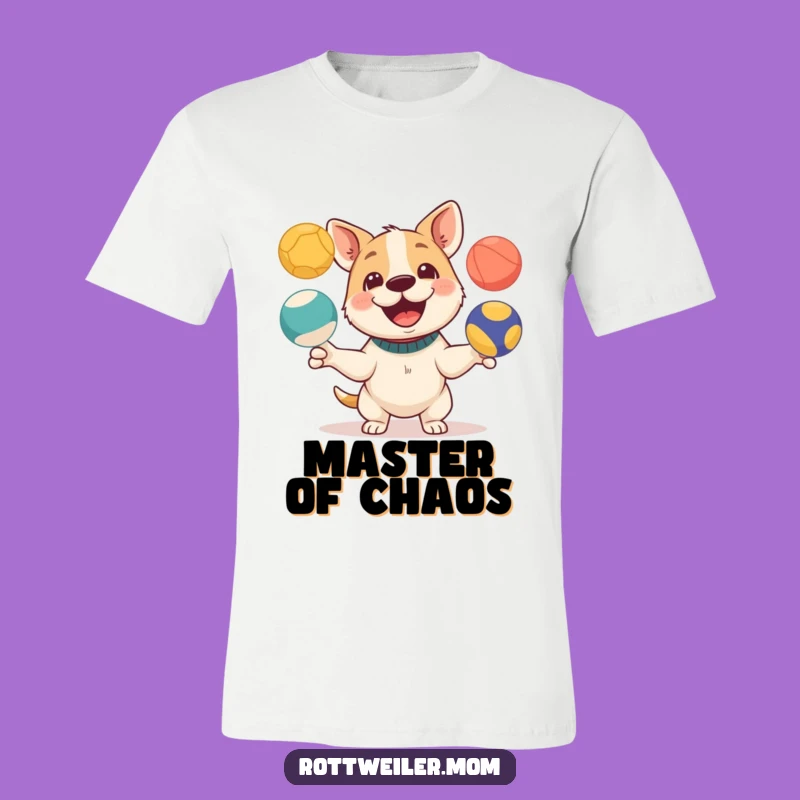 Funny Juggling Dog T-Shirt - Show Off Your Playful Side with Humor